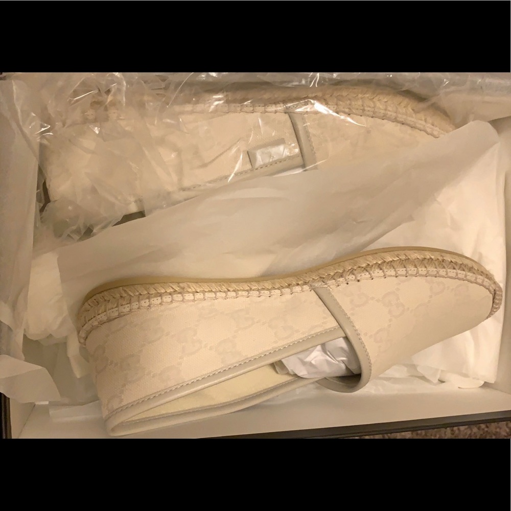 Brand new Gucci espadrilles never been worn